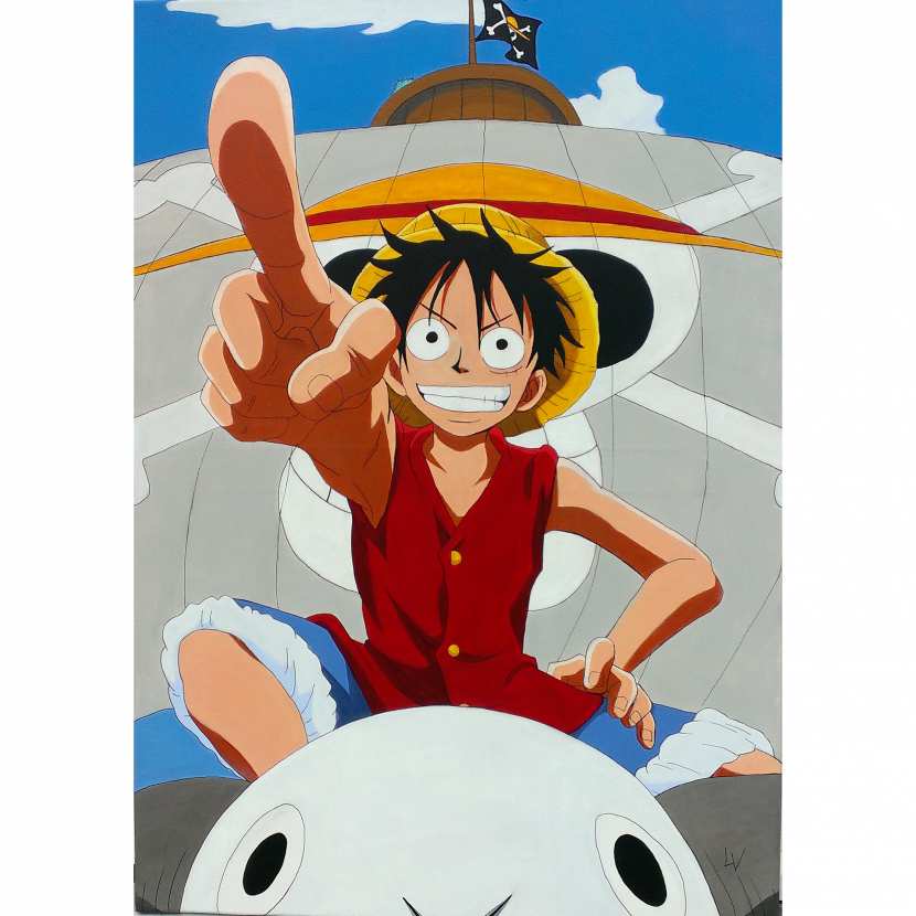 peinture sur toile manga