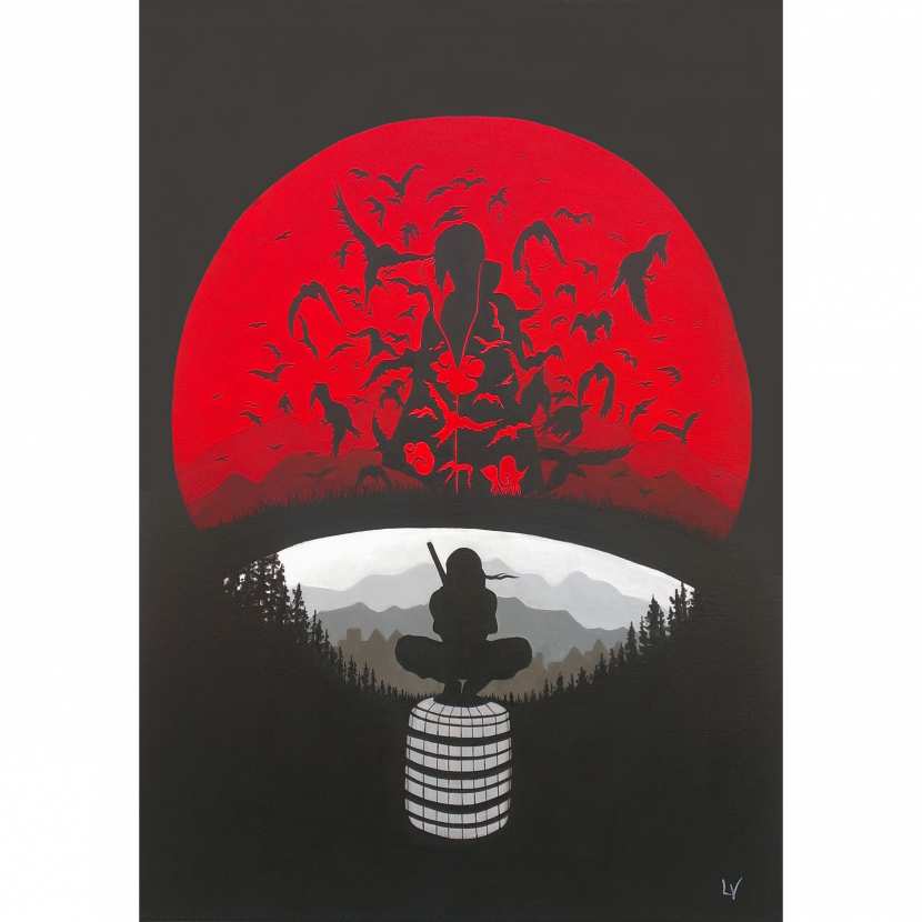 peinture sur toile manga