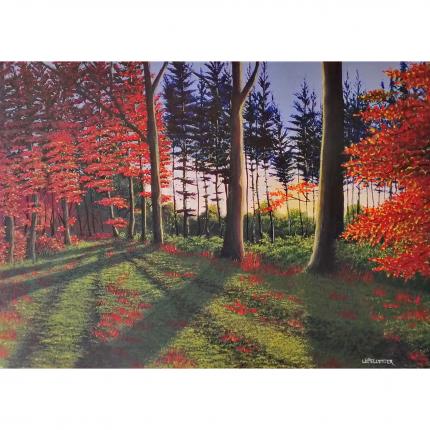 Lumière d automne, Peinture Acrylique, 50x70cm.