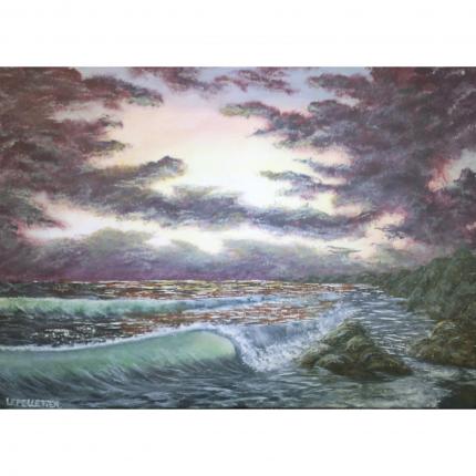 La tempête approche, Peinture Acrylique, 50x70cm.