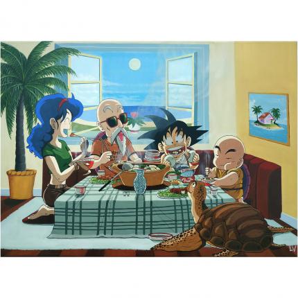 Kame family, Peinture Acrylique sur toile 50x70cm.